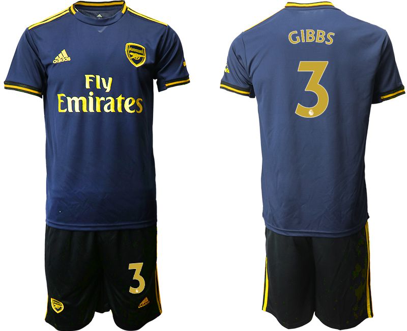 Men 2019-2020 club Arsenal away #3 blue Soccer Jerseys->arsenal jersey->Soccer Club Jersey